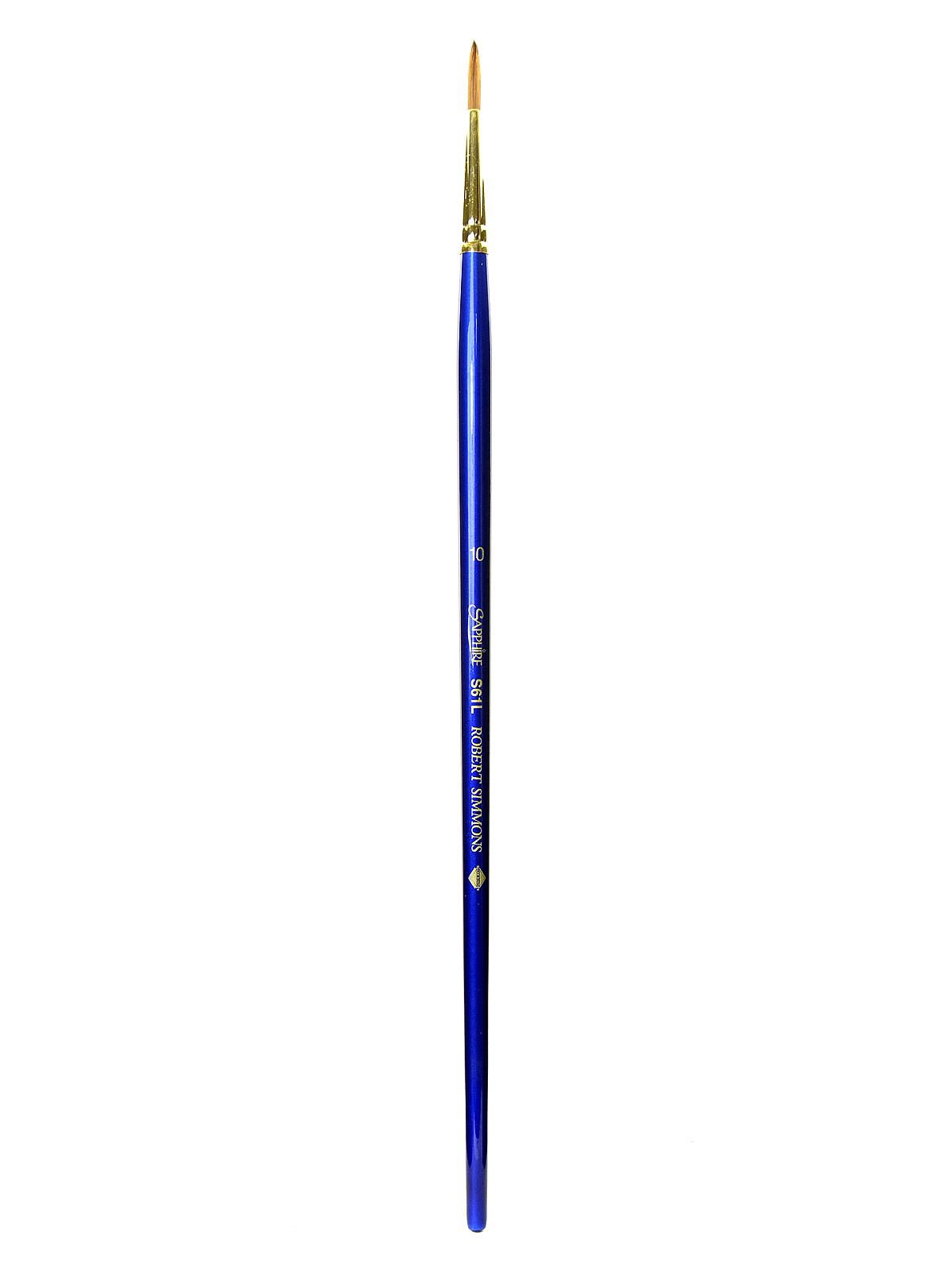 Sapphire Series Synthetic Brushes Long Handle 10 Round