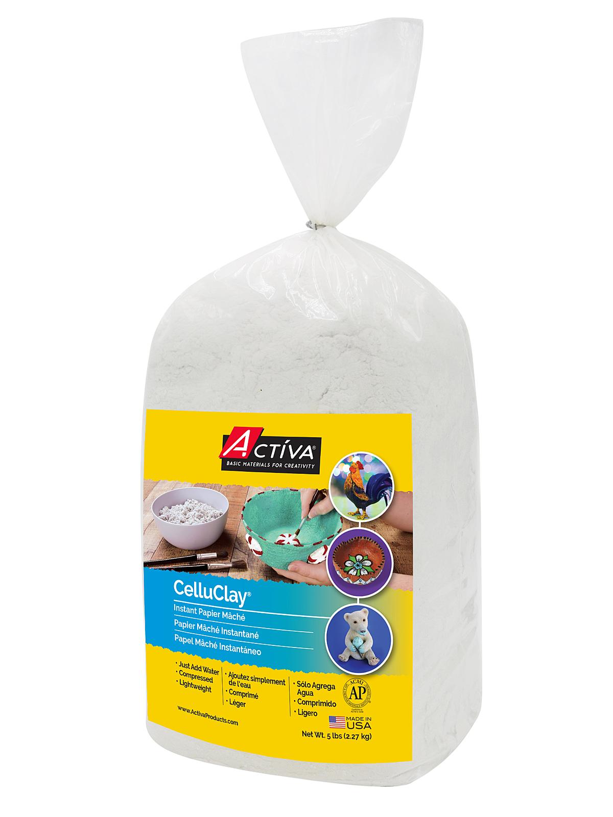 CelluClay Instant Papier Mache 5 Lb. Bright White