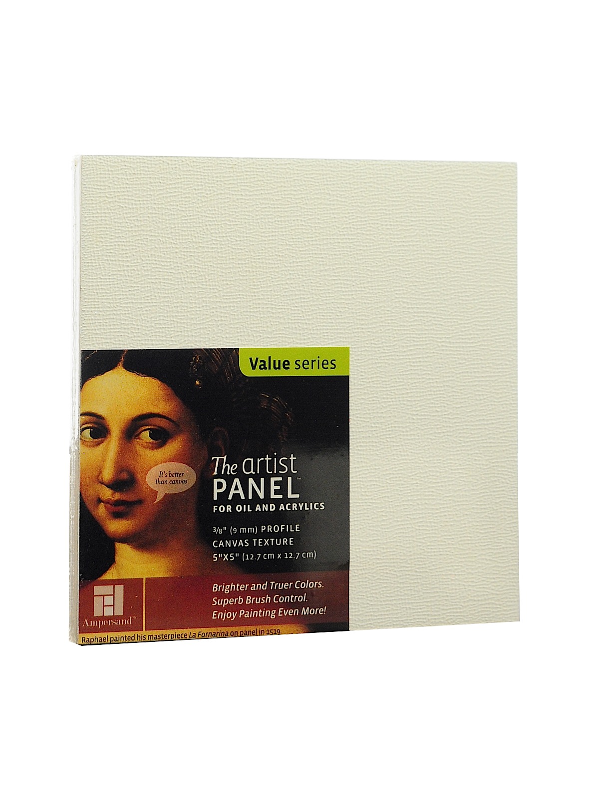 The Artist Panel Canvas Texture Flat Profile 5 in. x 5 in. 3 8 in.