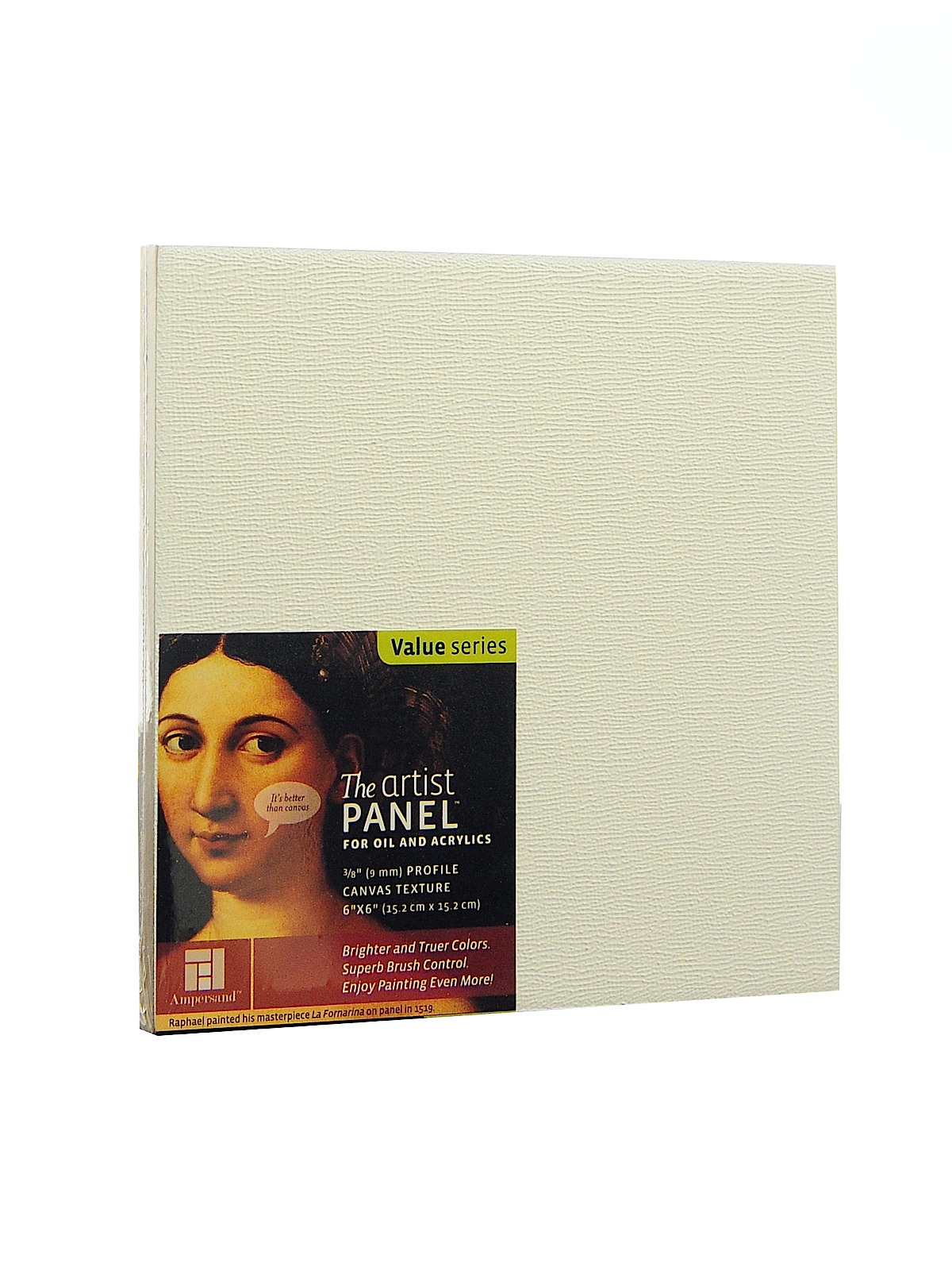 The Artist Panel Canvas Texture Flat Profile 6 In. X 6 In. 3 8 In.