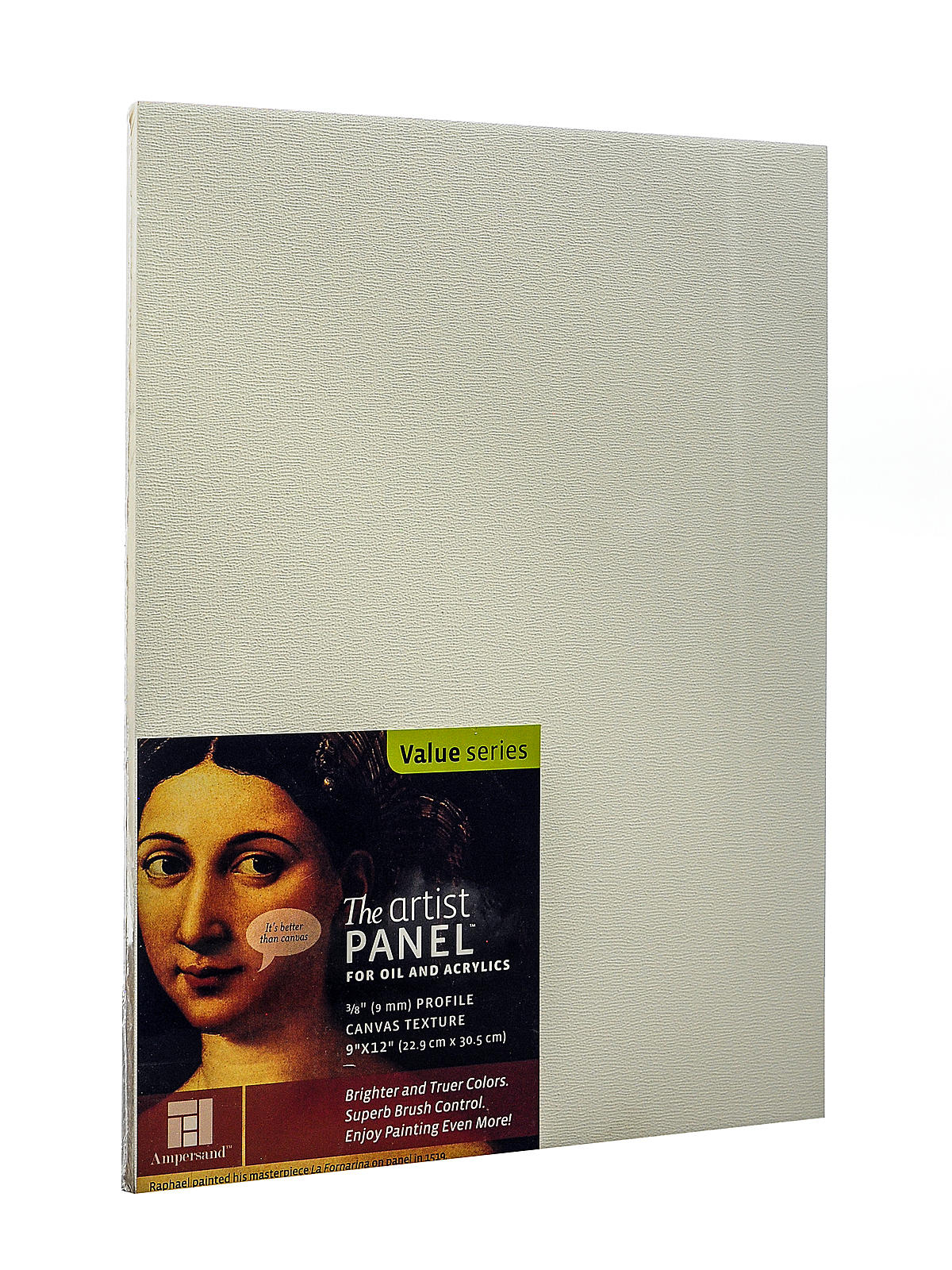 The Artist Panel Canvas Texture Flat Profile 9 In. X 12 In. 3 8 In.