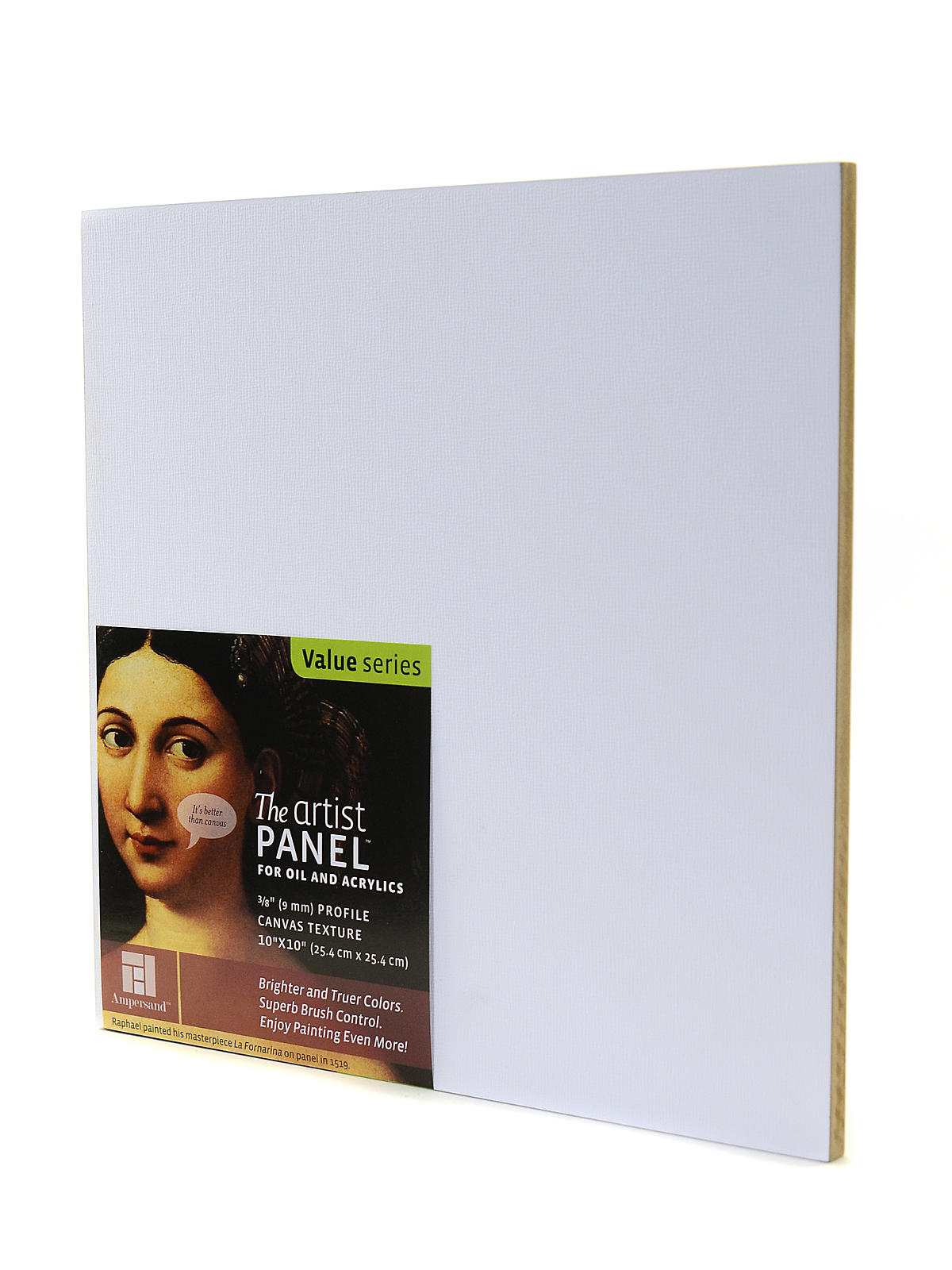 The Artist Panel Canvas Texture Flat Profile 10 In. X 10 In. 3 8 In.