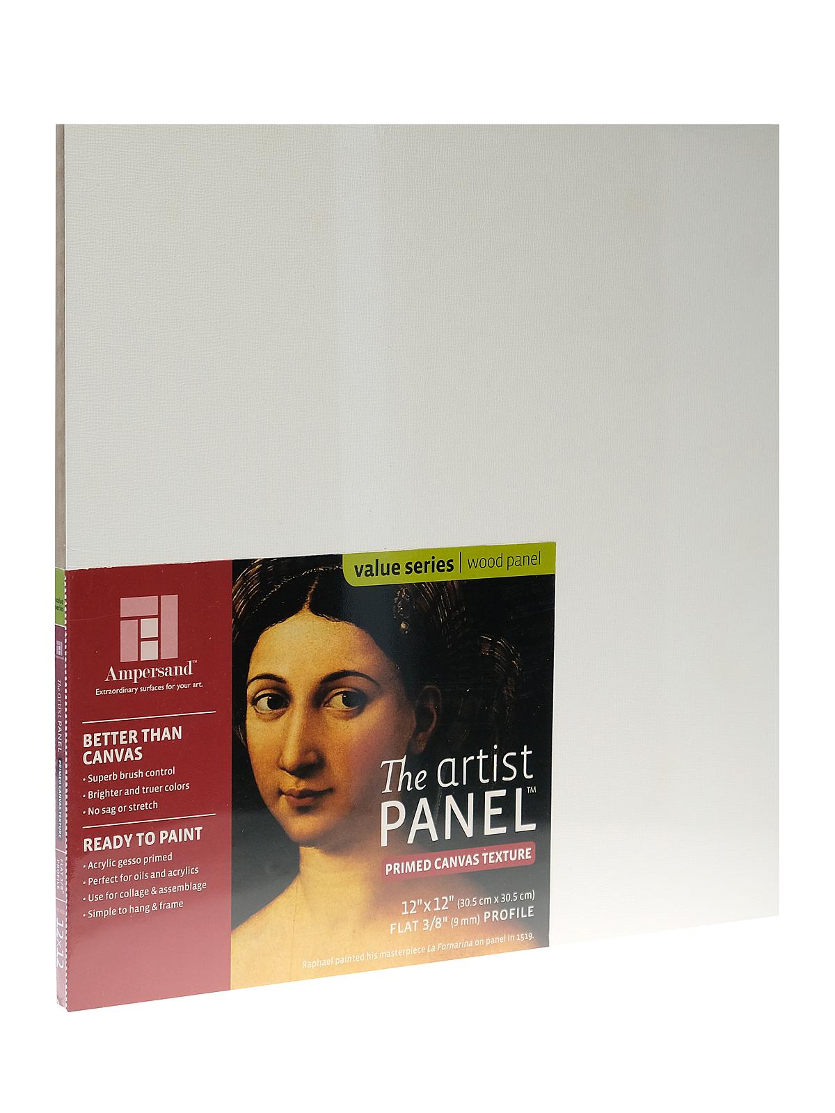 The Artist Panel Canvas Texture Flat Profile 12 in. x 12 in. 3 8 in.