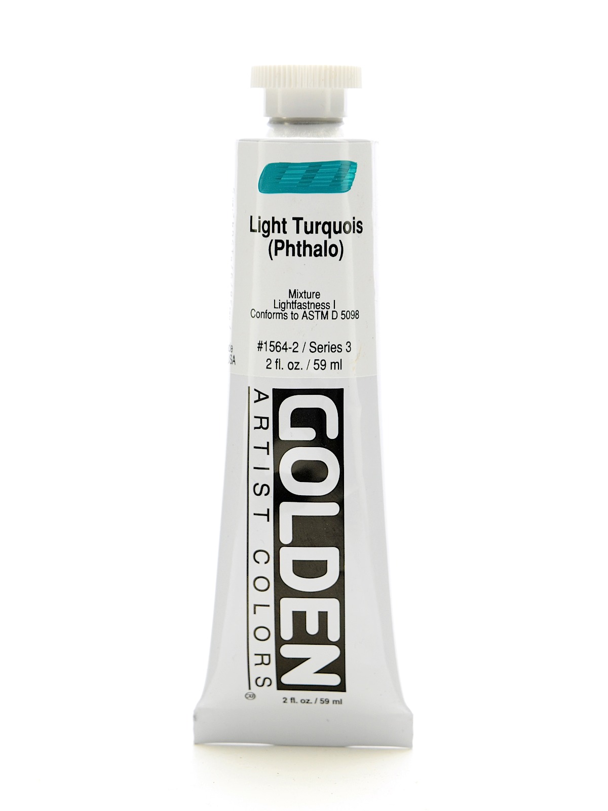 Heavy Body Acrylics light turquoise (phthalo) 2 oz.