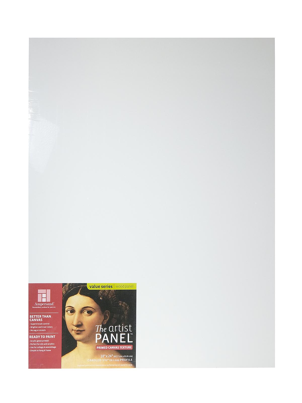 The Artist Panel Canvas Texture Cradled Profile 18 in. x 24 in. 1 1 2 in.