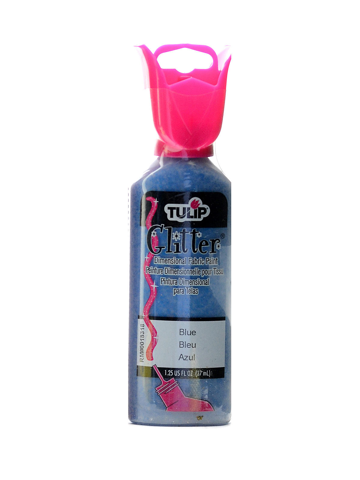 Glitter Dimensional Fabric Paint Blue 1 1 4 Oz.