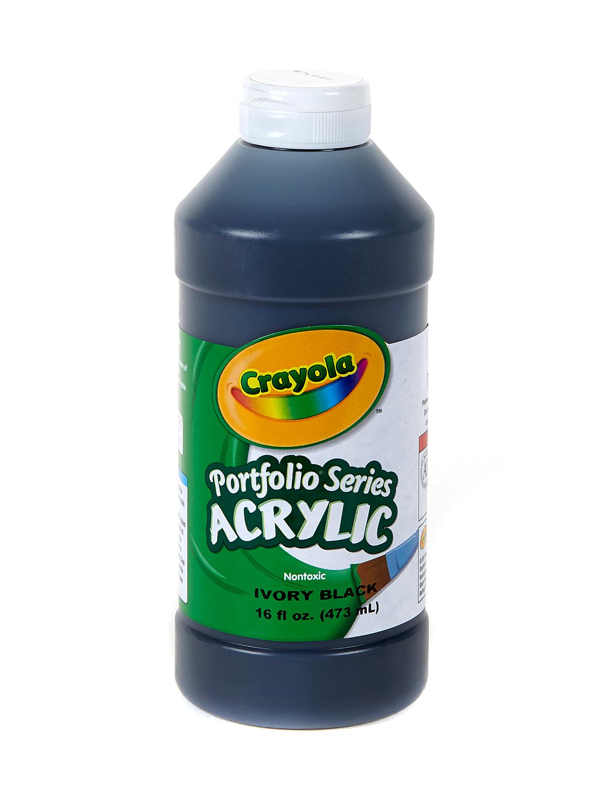 Portfolio Series Acrylic Paint ivory black 16 oz.
