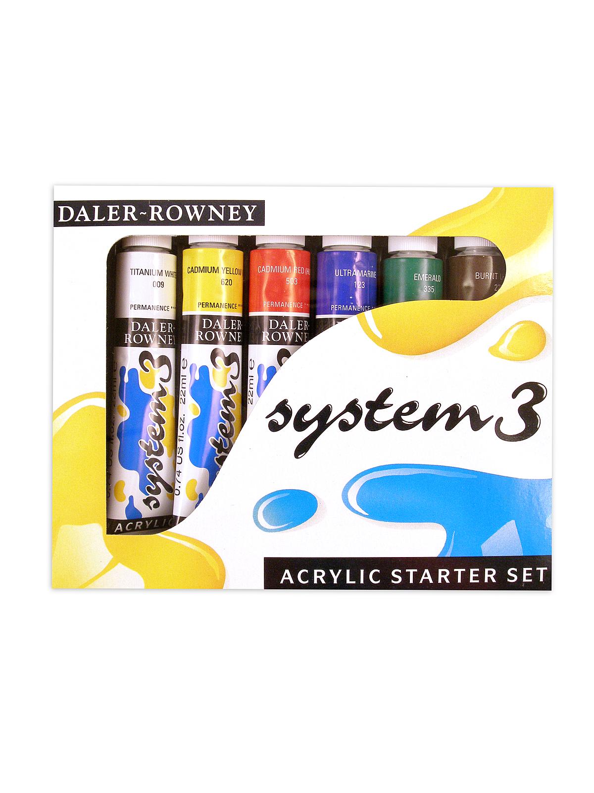 System 3 Acrylic Paint Sets Starter Set