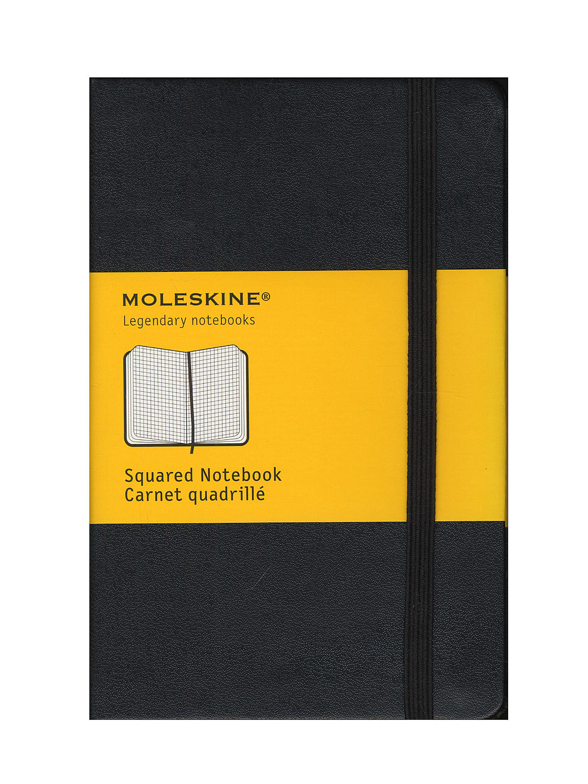Classic Hard Cover Notebooks Black 3 1 2 In. X 5 1 2 In. 192 Pages, Squared