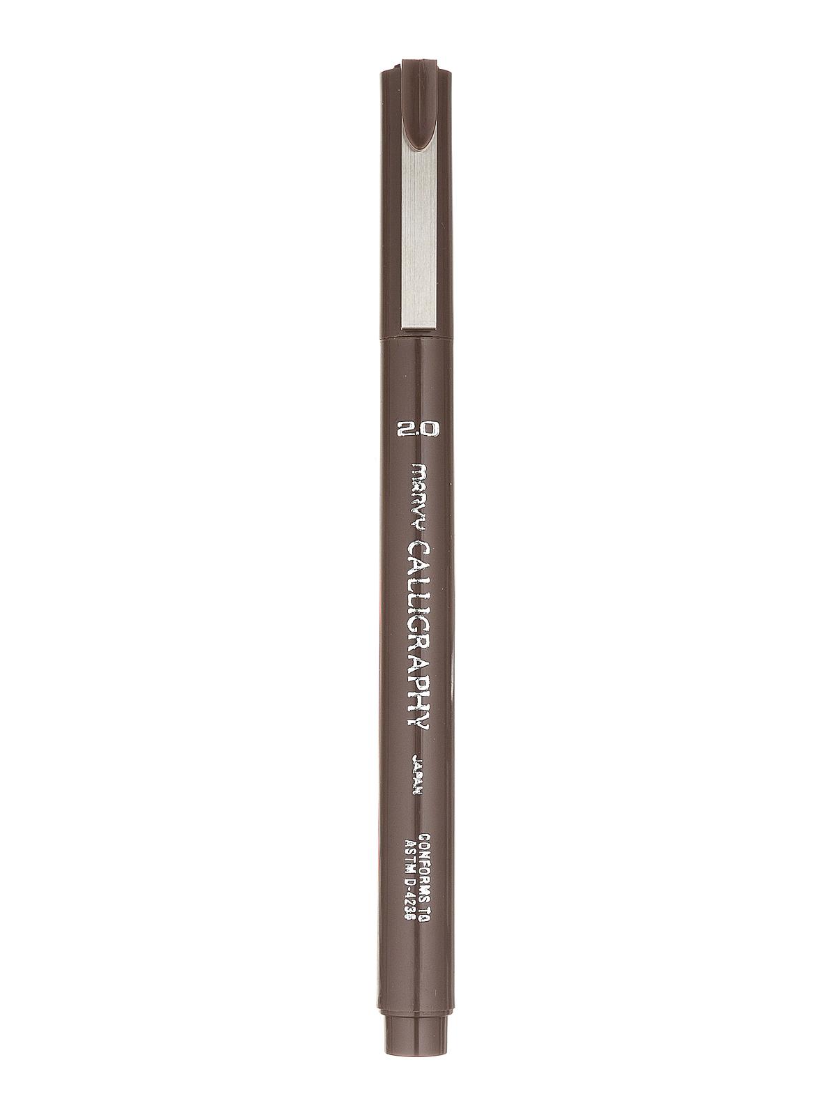 6000 Calligraphy Pens sepia 2.0 mm fine