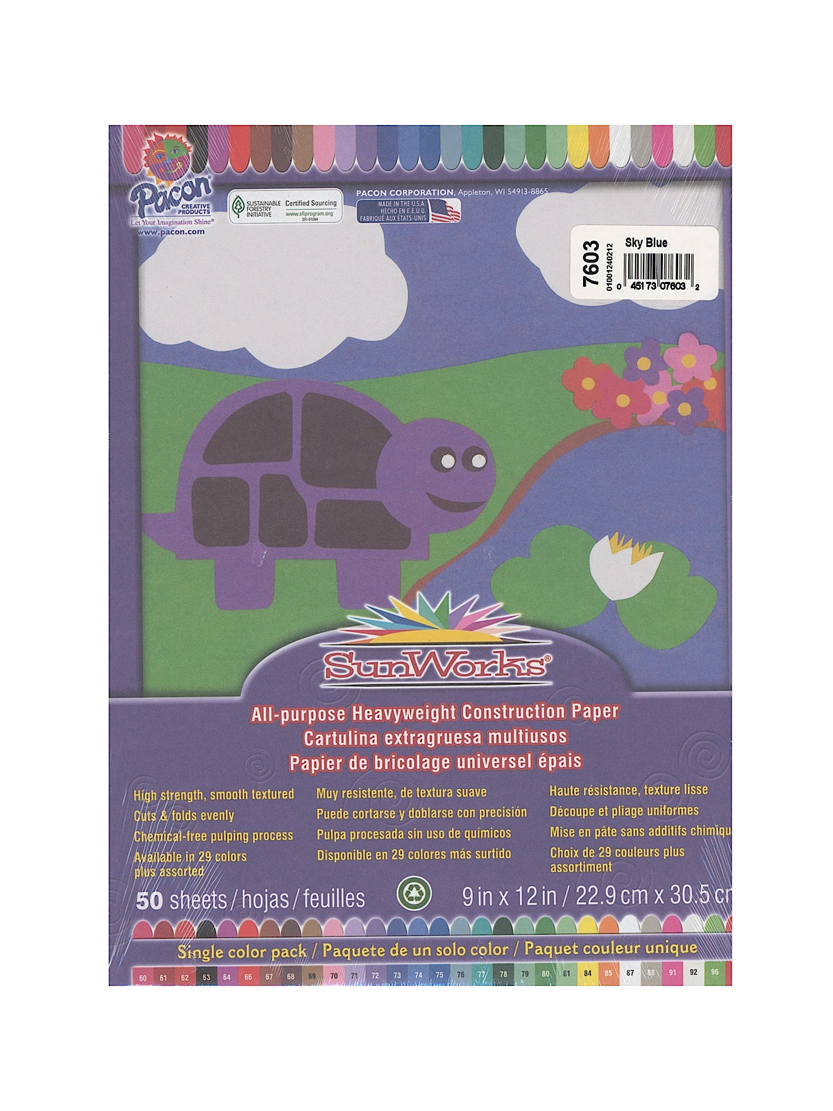 Sunworks Construction Paper Sky Blue 9 In. X 12 In.