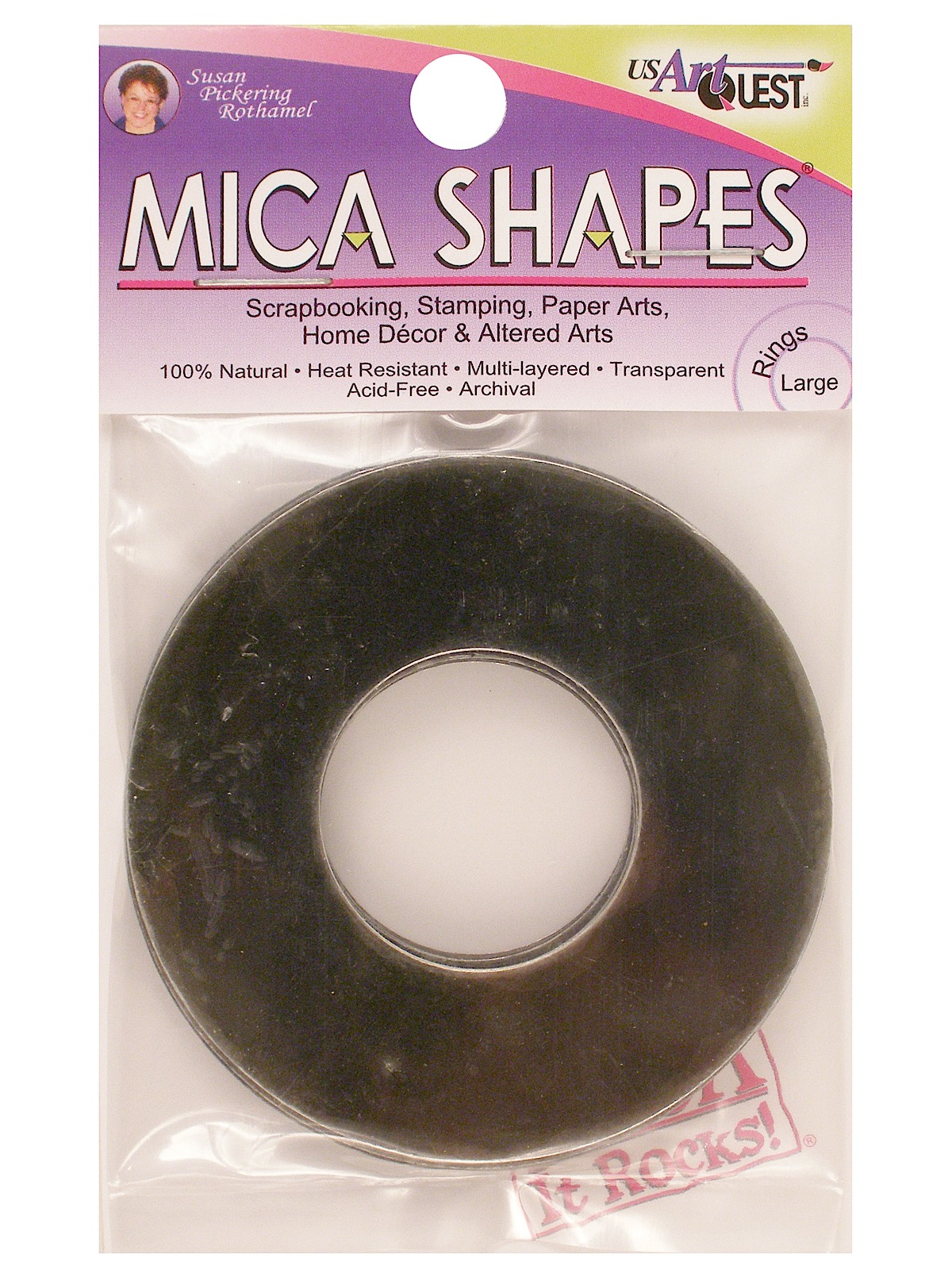 Mica Shapes 2 1 4 In. Large Rings Pack Of 10