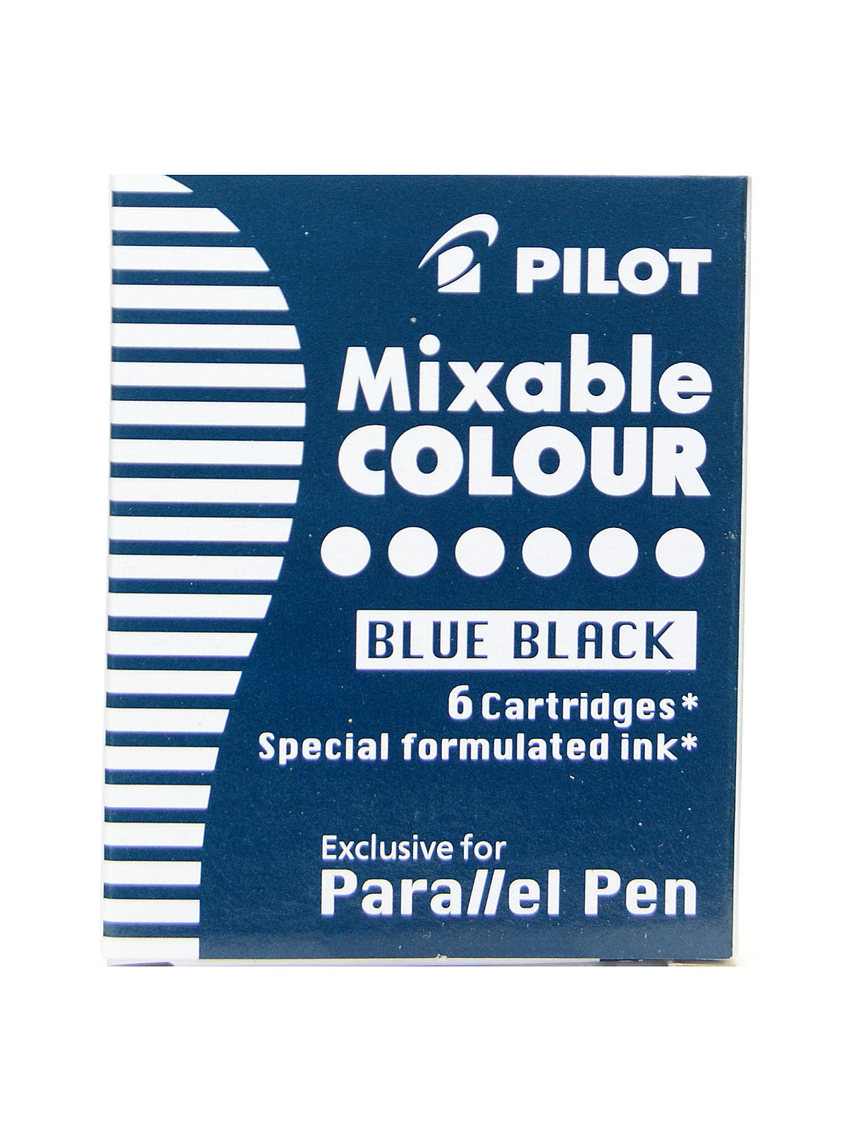 Parallel Pens refills, blue black pack of 6