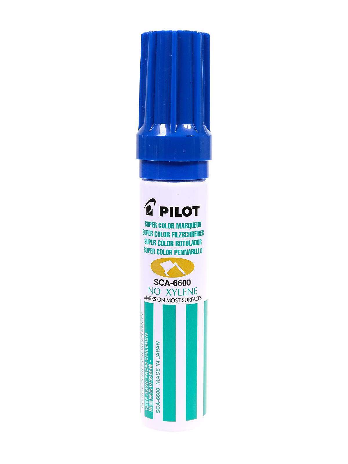 Super Color Permanent Marker Jumbo Xylene-Free blue marker