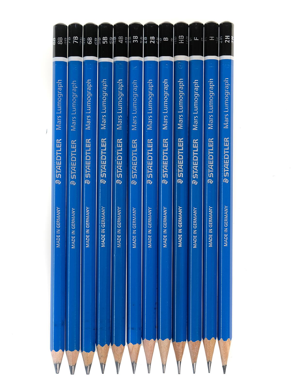 Mars Lumograph Pencil Tin Sets set of 12 sketching