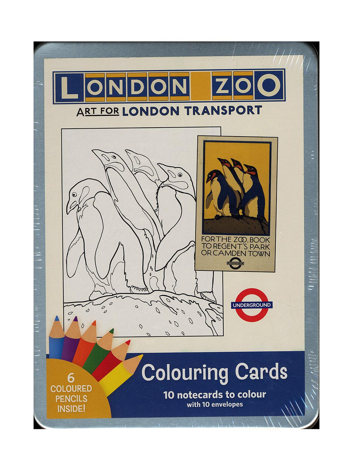 Coloring Cards London Zoo