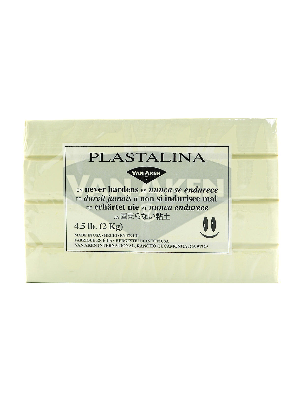 Plastalina Modeling Clay White 4 1 2 Lb. Bar