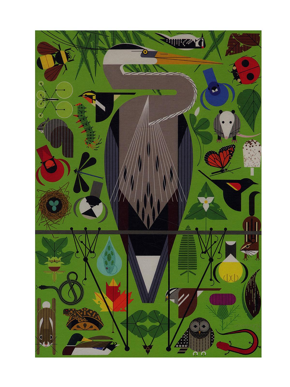 500-Piece Jigsaw Puzzles Charley Harper: Secret Sanctuary