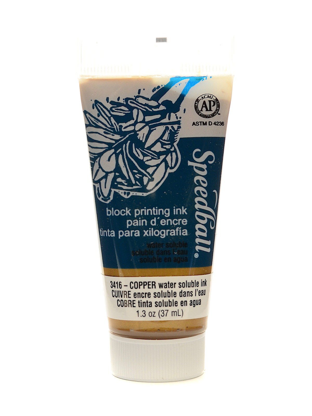Block Printing Water Soluble Ink copper 1.25 oz.