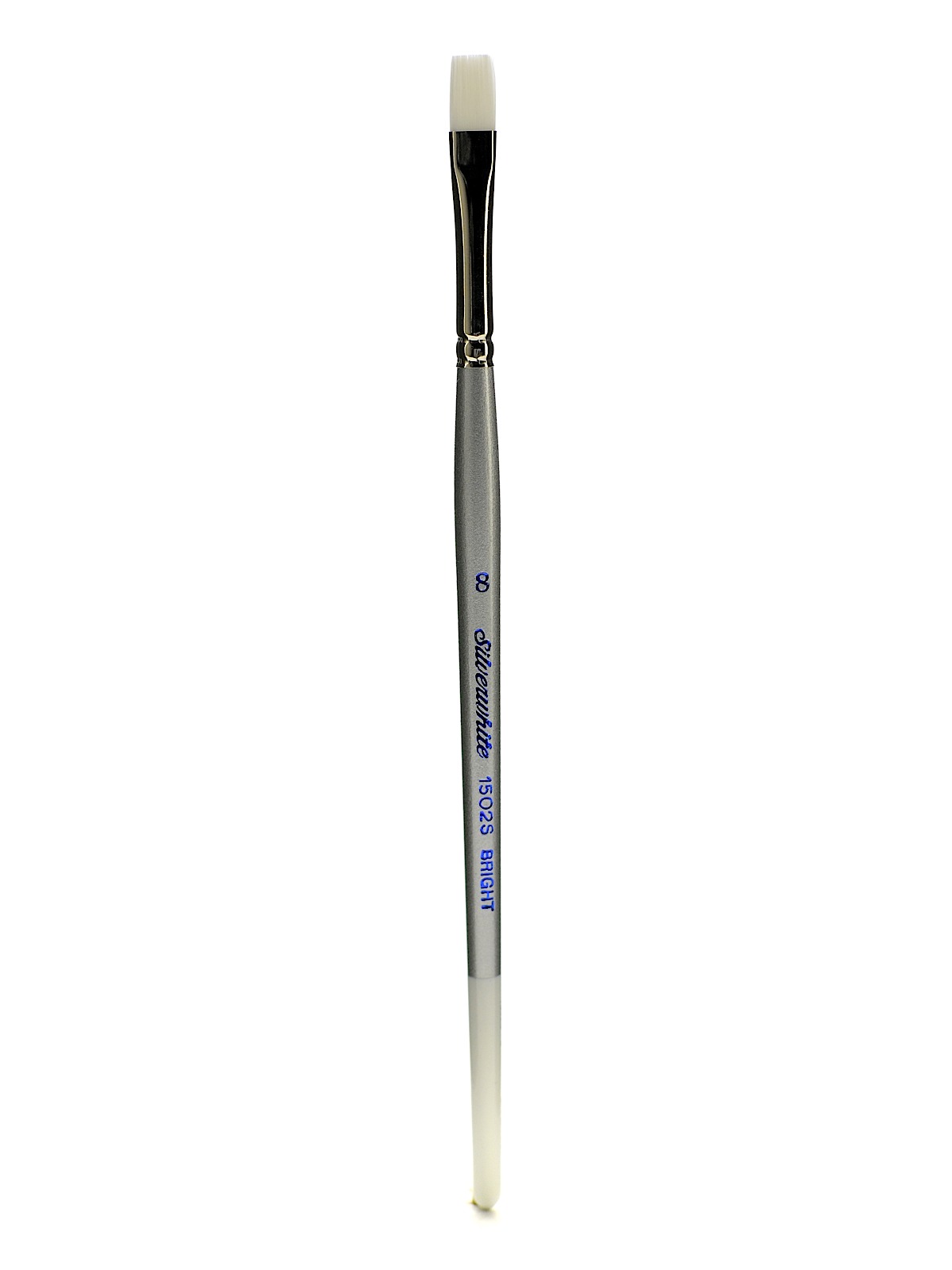 Silverwhite Series Synthetic Brushes Short Handle 8 bright