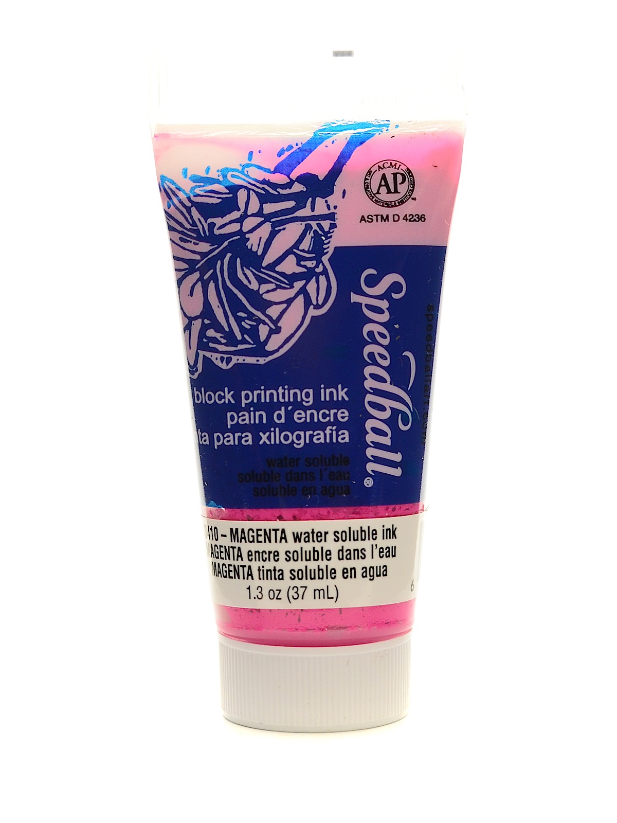 Block Printing Water Soluble Ink magenta 1.25 oz.
