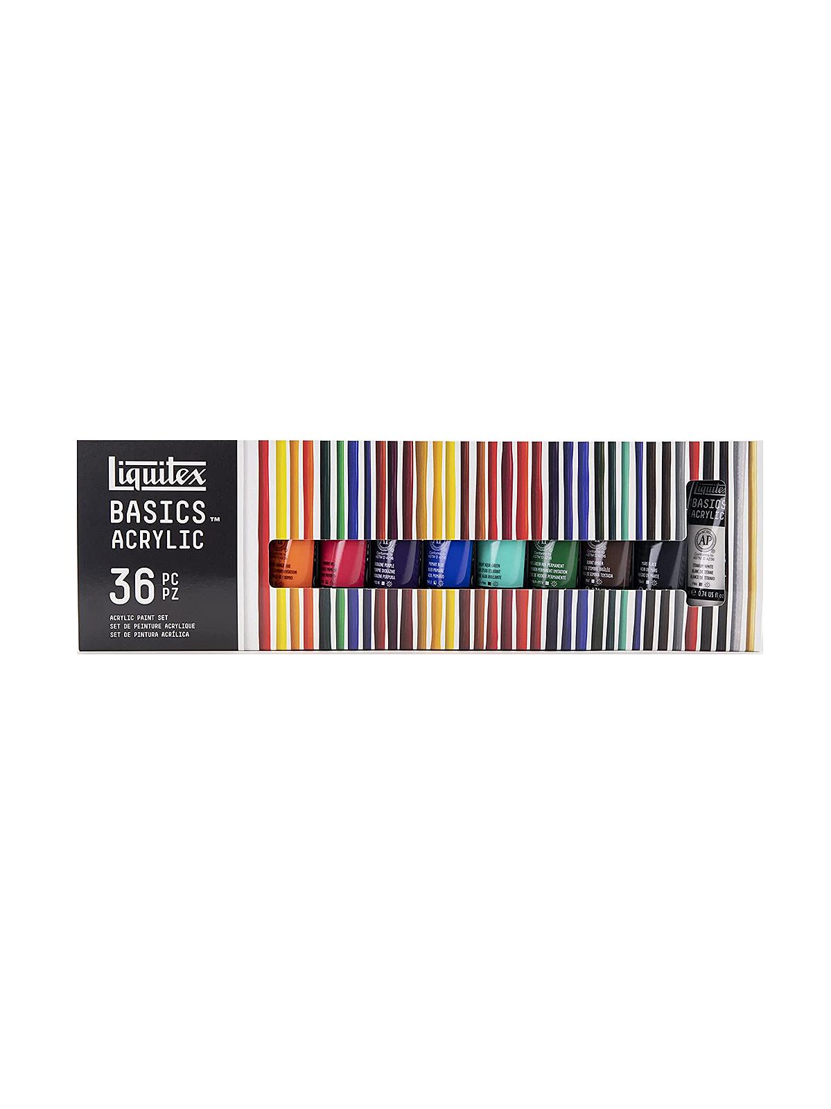 Basics Acrylic Sets 36 x 22ml tube set of 36