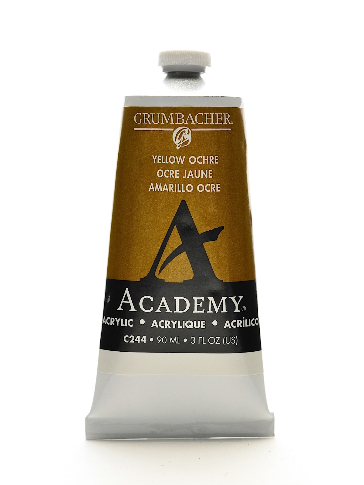 Academy Acrylic Colors yellow ochre hue 3 oz. (90 ml)