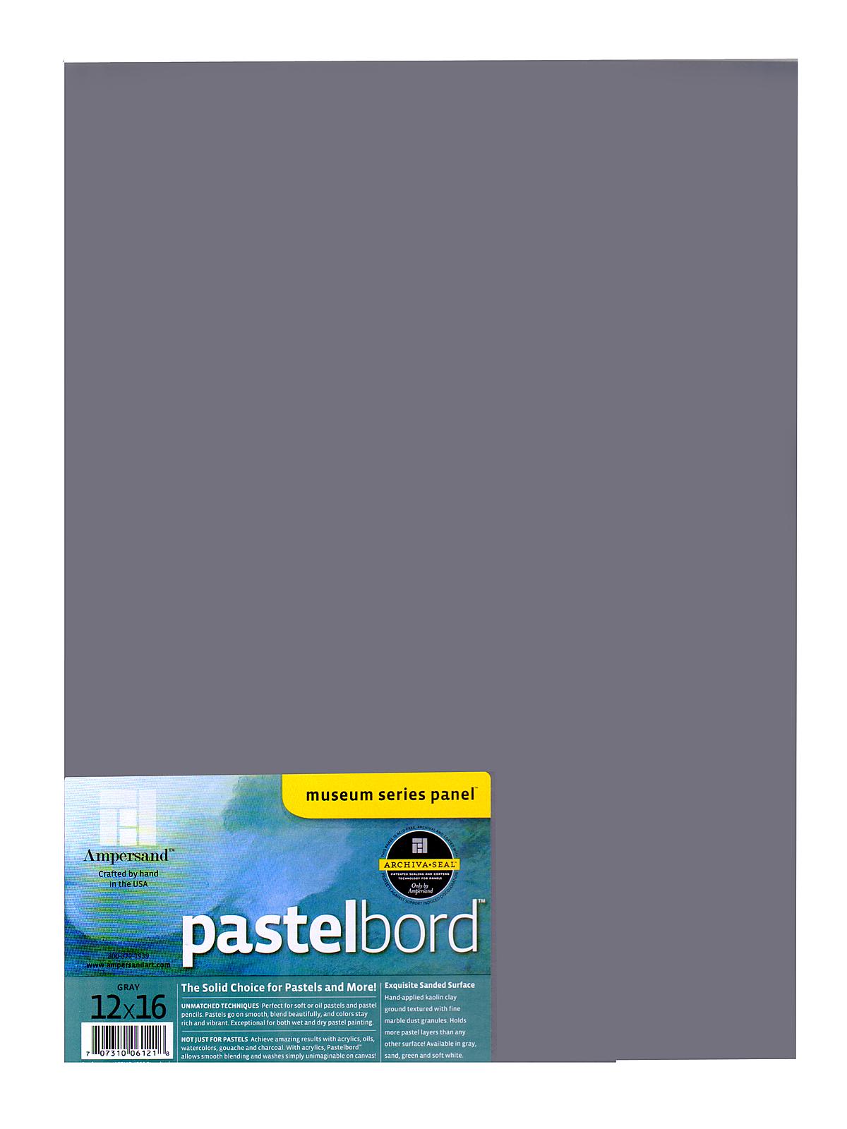 Pastelbord 12 in. x 16 in. gray each