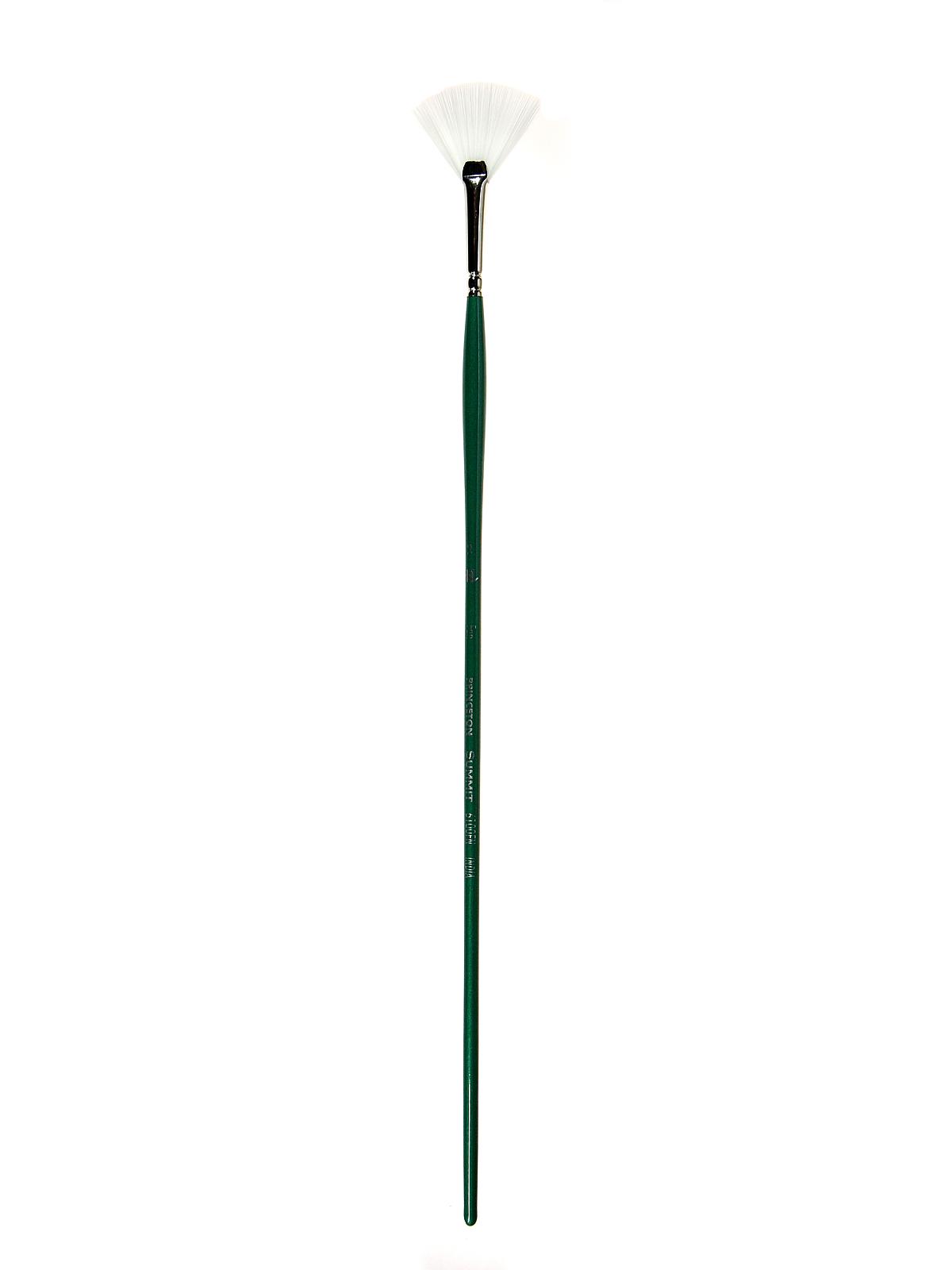 Series 6100 Summit White Synthetic Long Handle Brushes 2 fan