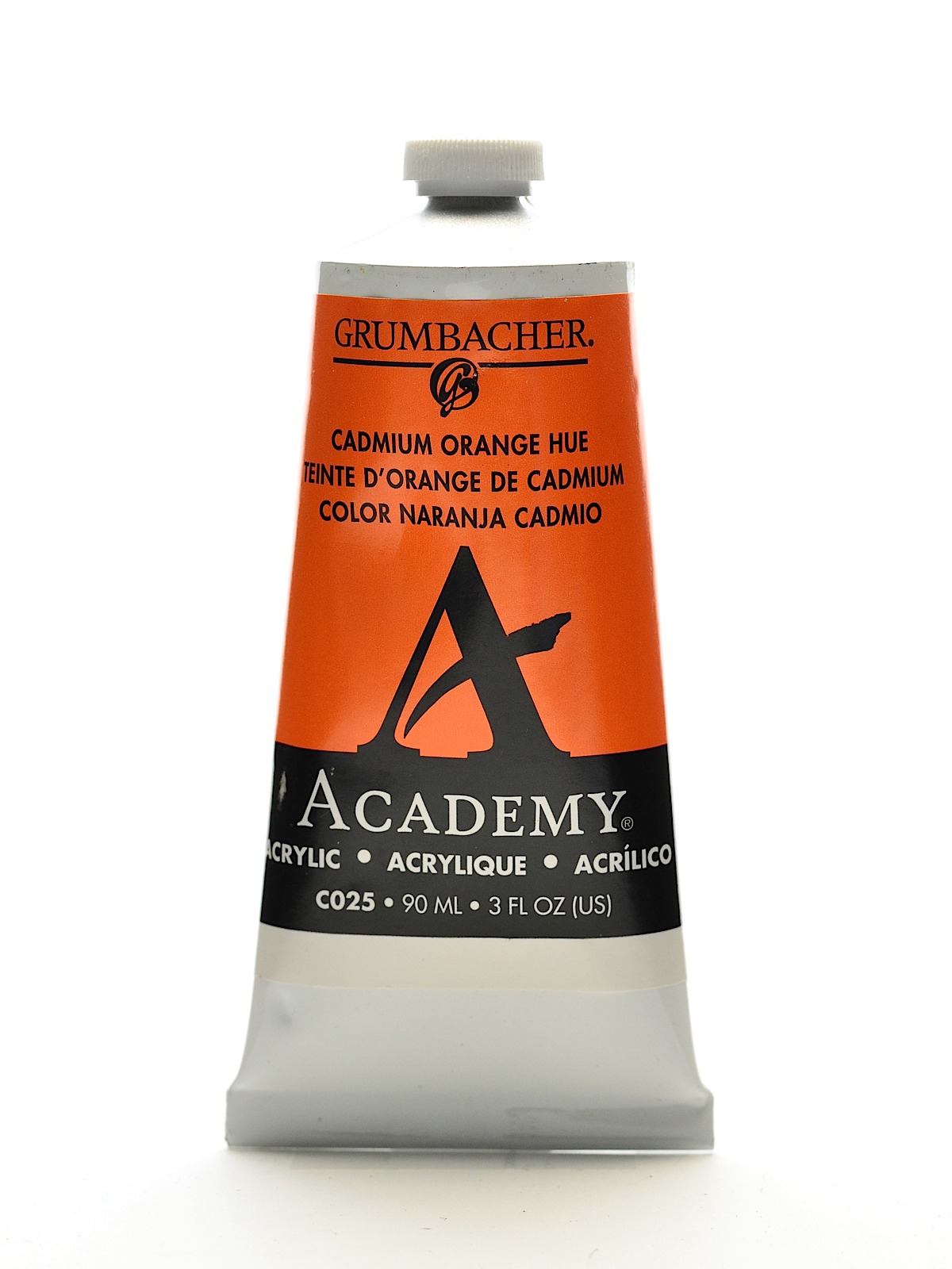 Academy Acrylic Colors Cadmium Orange 3 Oz. (90 Ml)