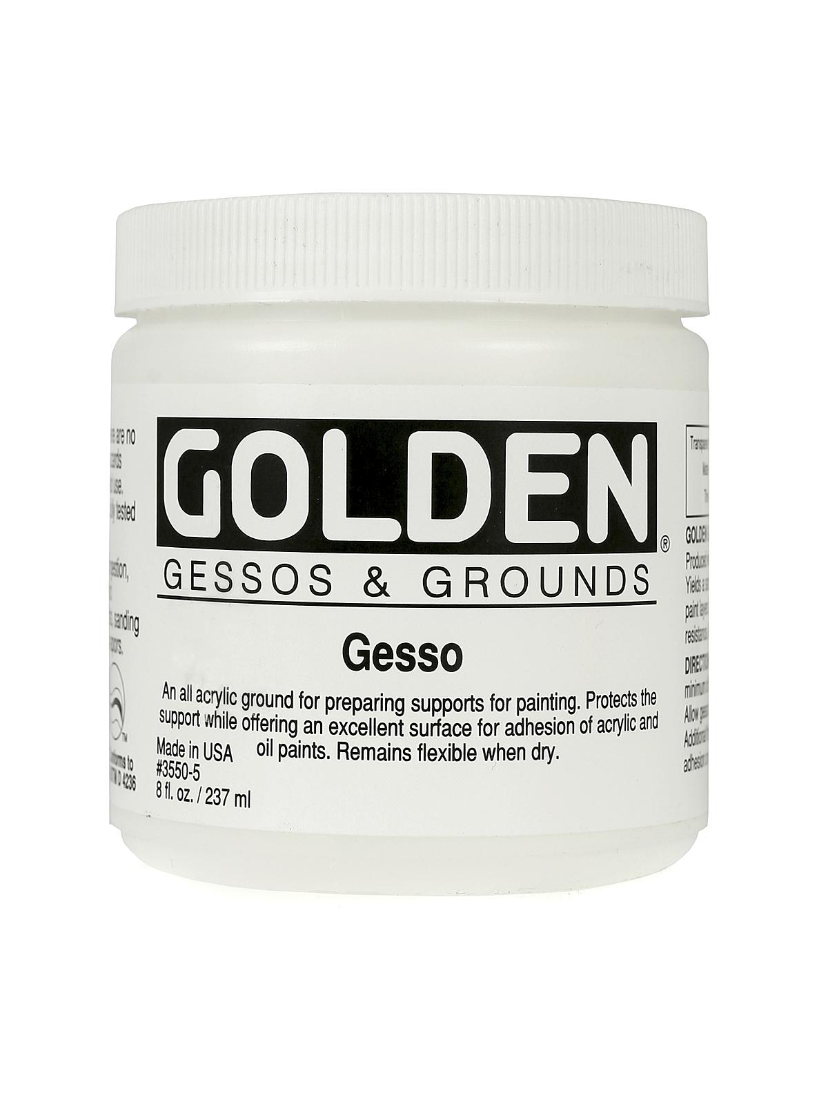 Acrylic Gesso white 8 oz.
