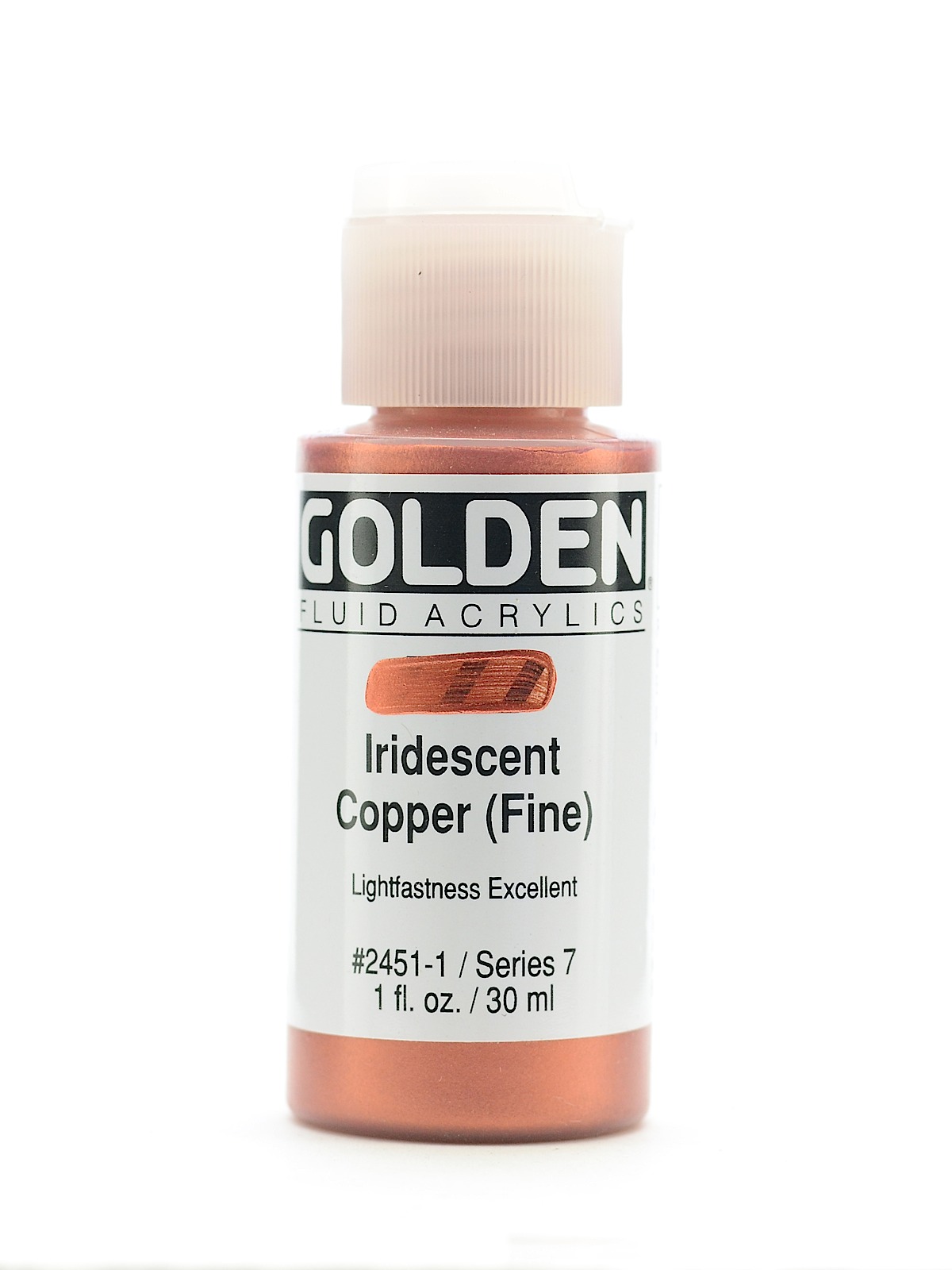 Fluid Acrylics iridescent copper fine 1 oz.