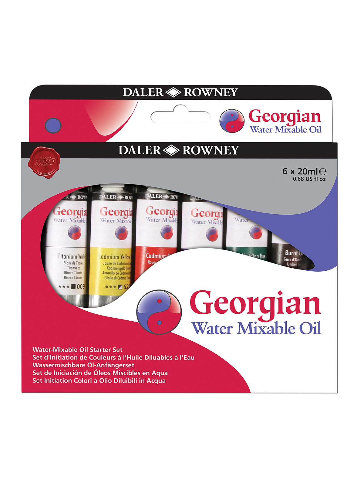 Georgian Water Mixable Oil Set Of 6 Starter Set