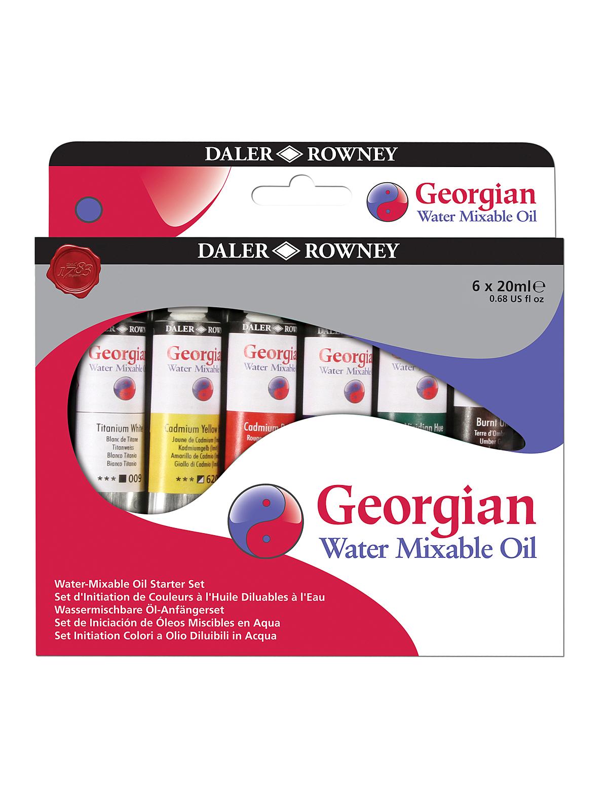 Georgian Water Mixable Oil set of 6 starter set