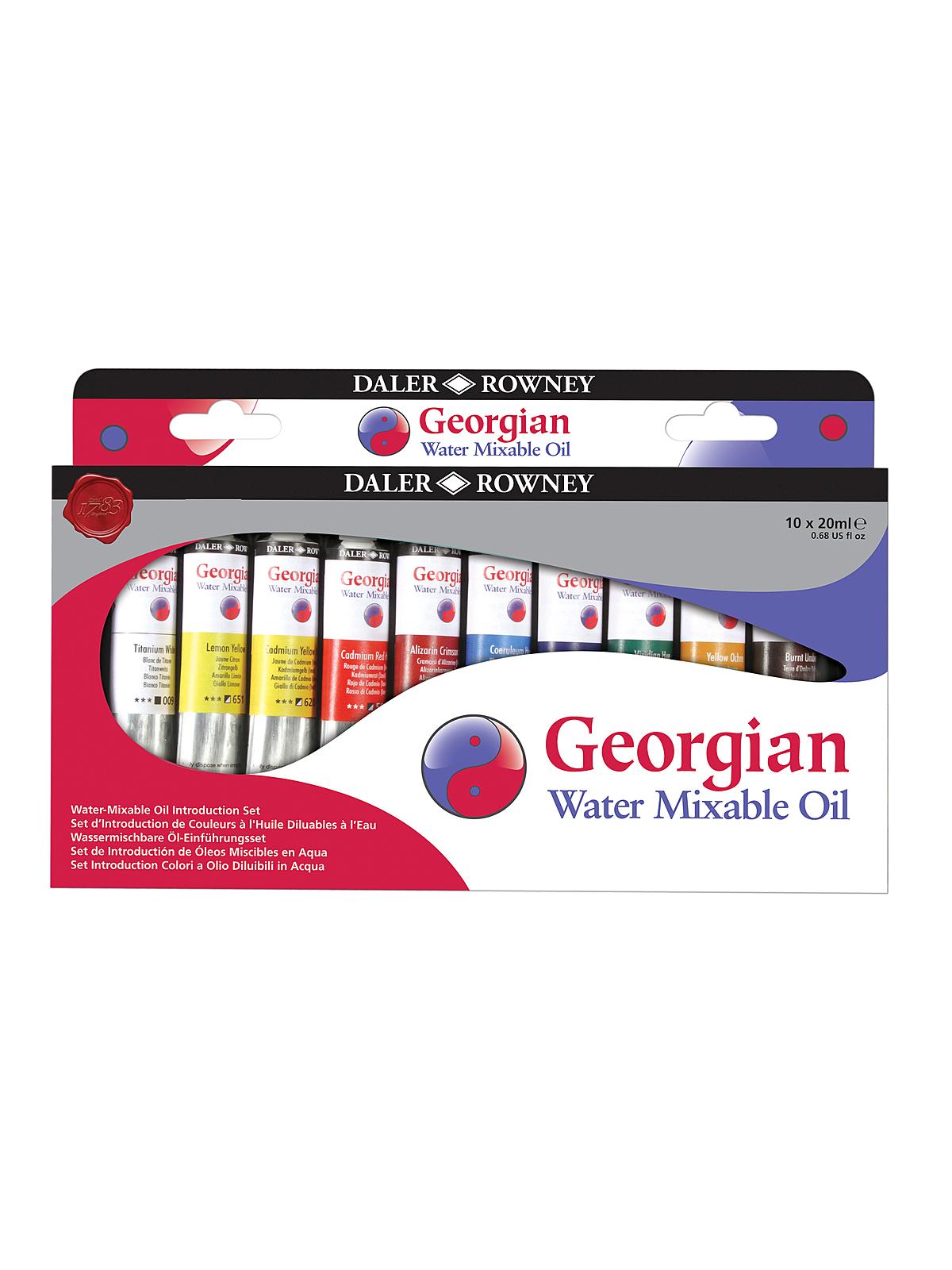 Georgian Water Mixable Oil Set Of 10 Introduction Set