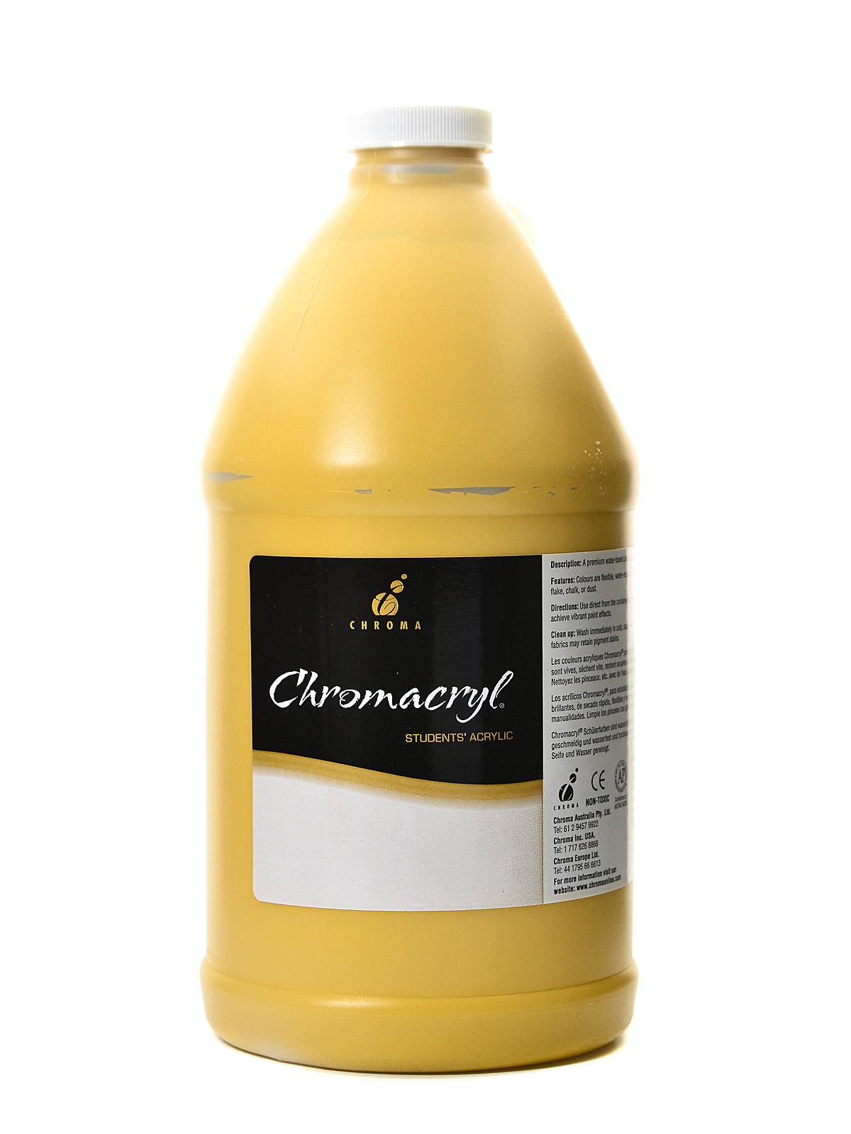 Chromacryl Students' Acrylic Paints Yellow Oxide 2 Liters