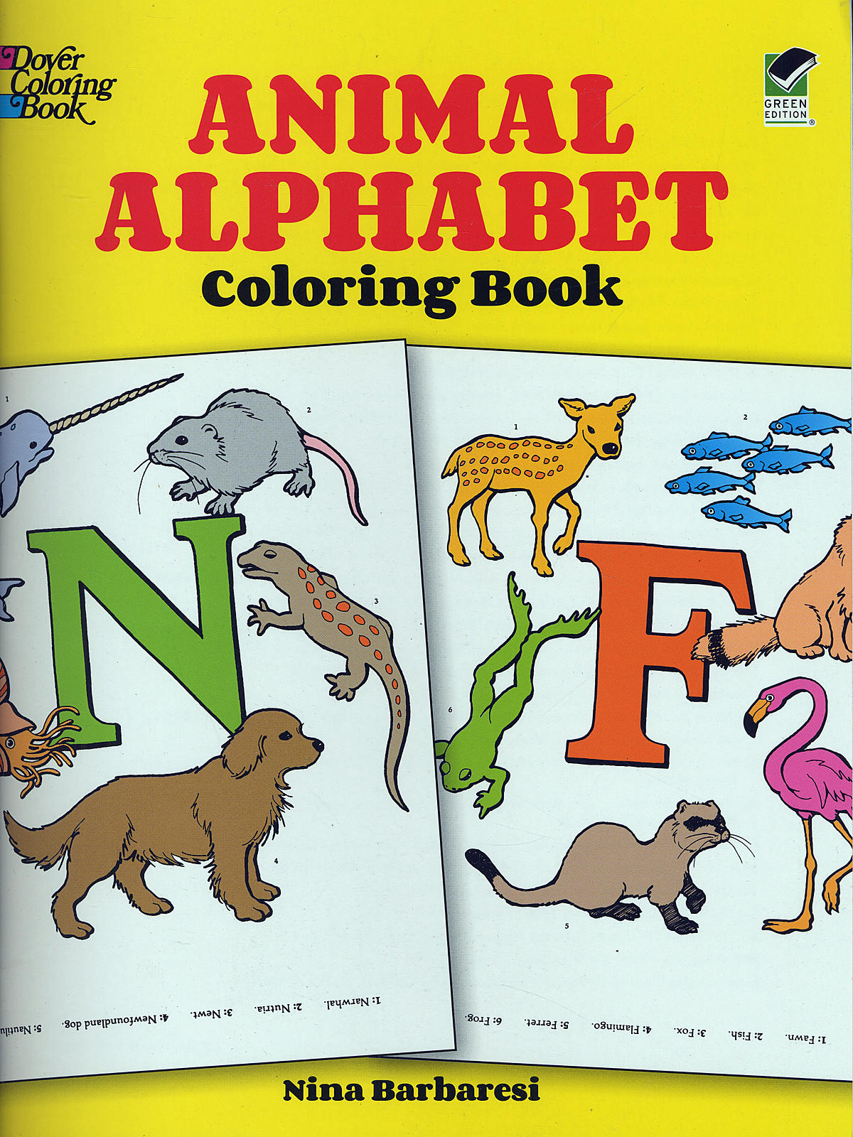 Animal Alphabet-Coloring Book Animal Alphabet-Coloring Book
