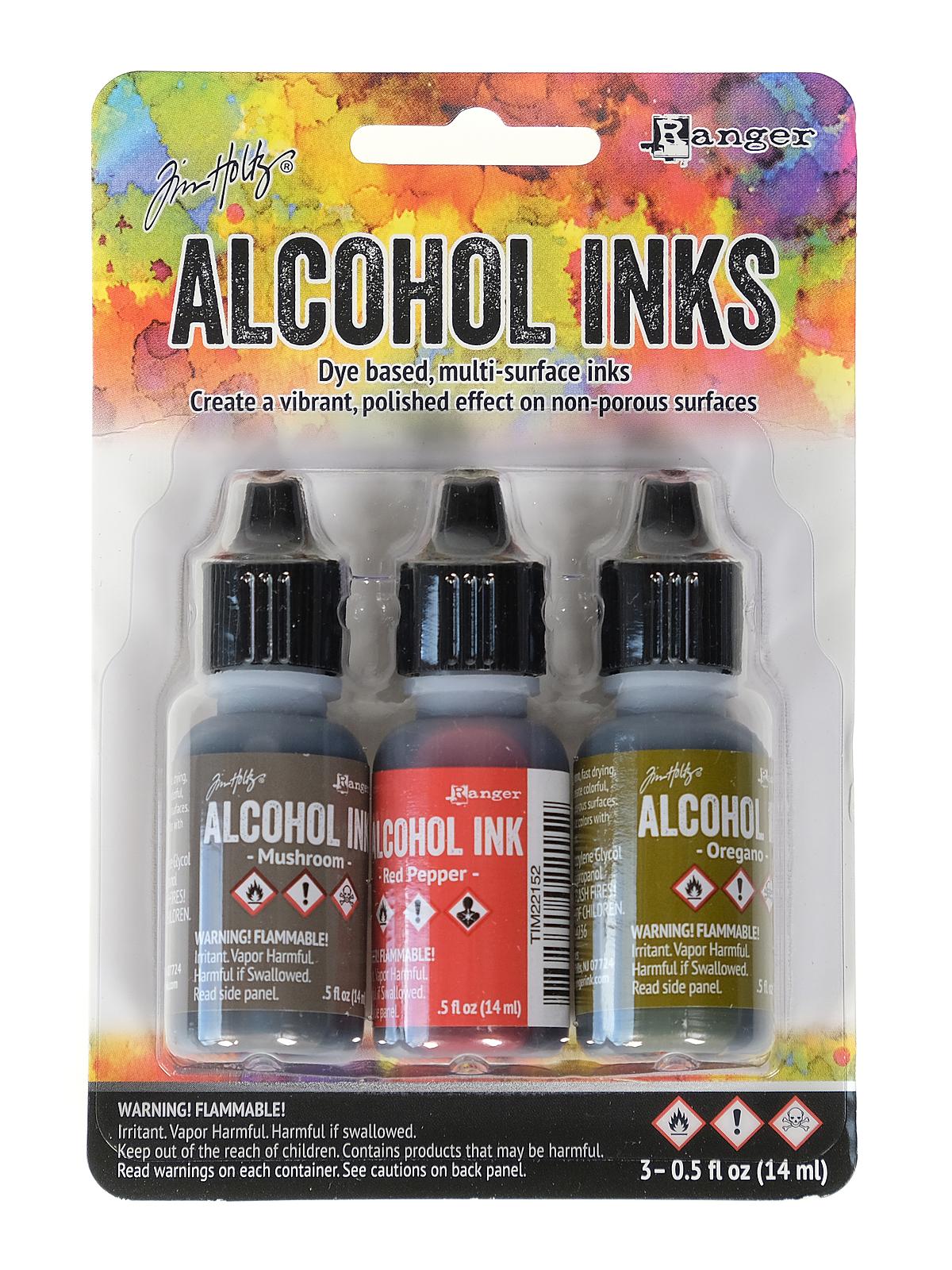 Tim Holtz Alcohol Ink Sets Tuscan garden red pepper, mushroom, oregano