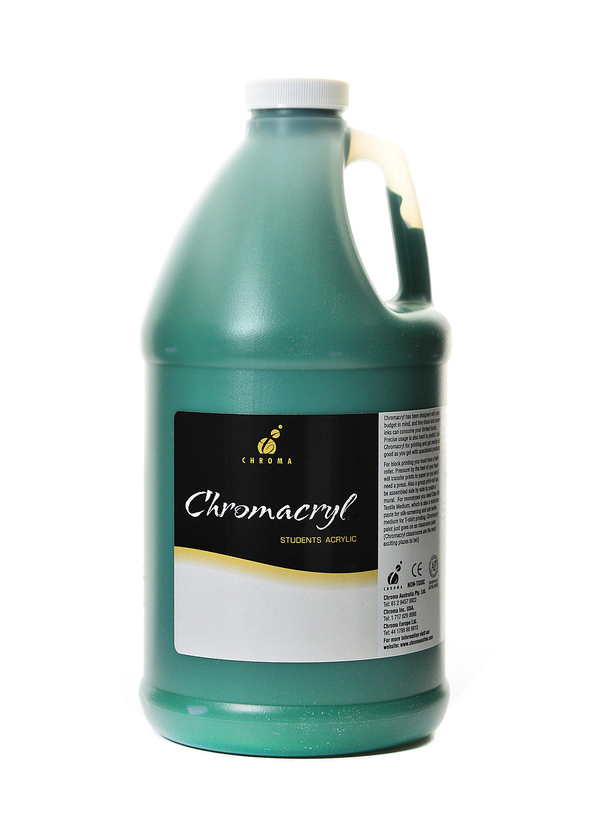 Chromacryl Students' Acrylic Paints Deep Green 2 Liters