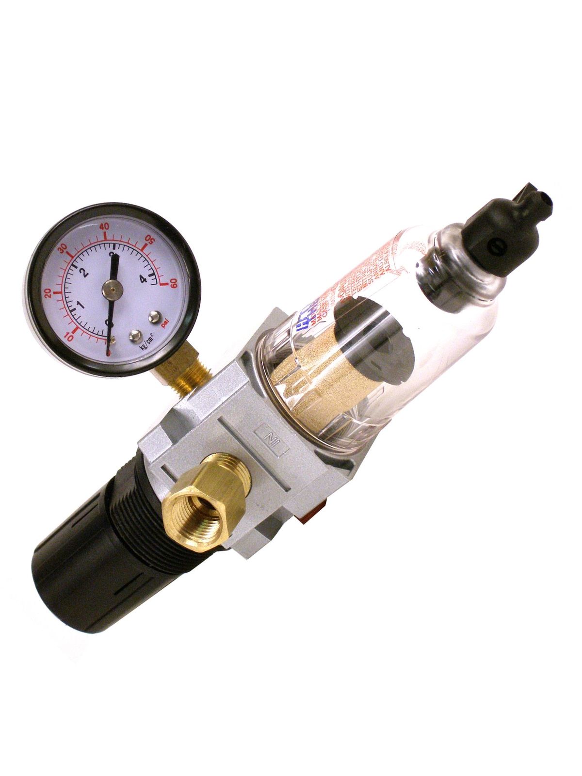 Air Regulator Silver, Filter and Gauge for Air Compressors each