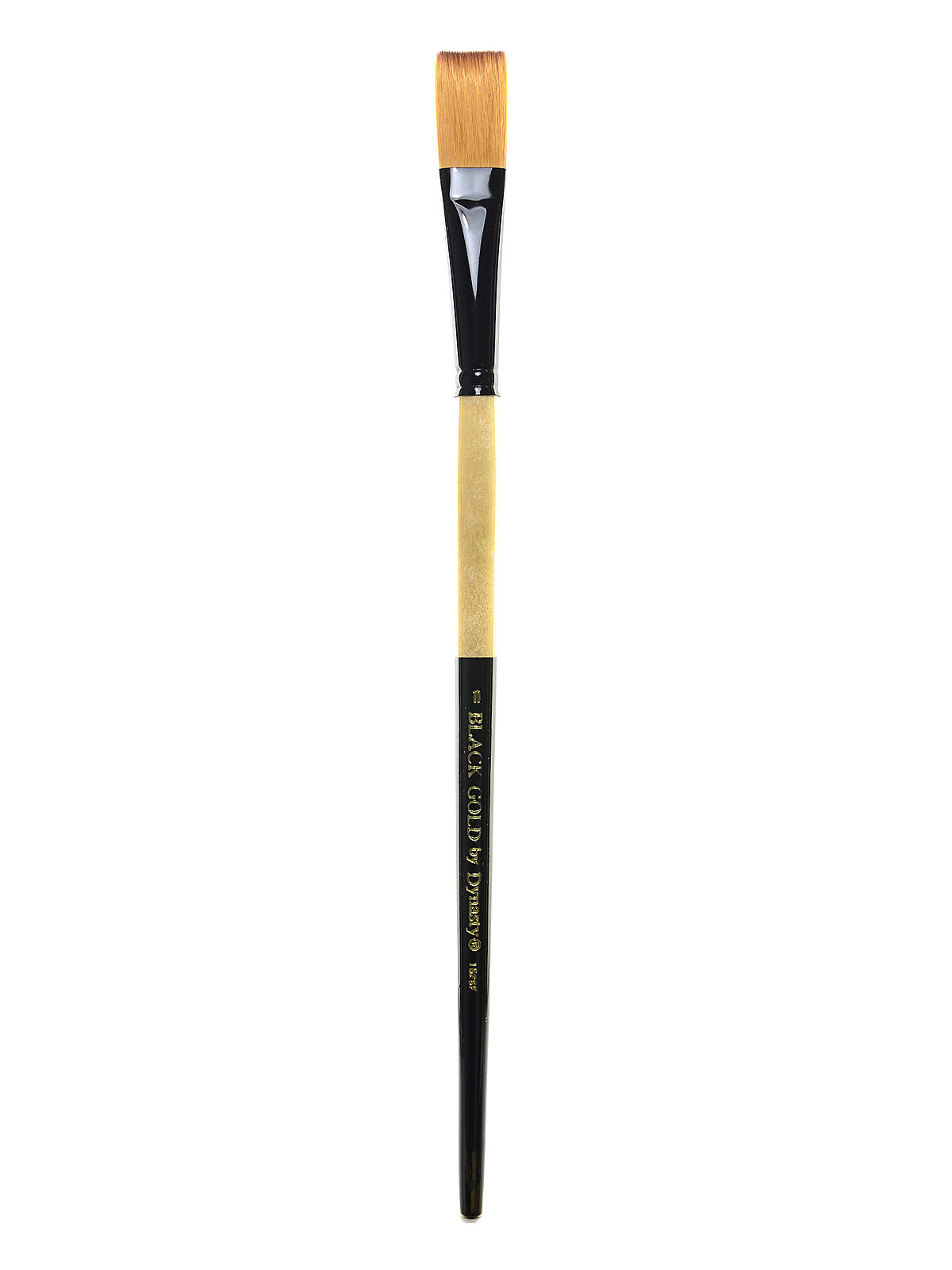 Black Gold Series Long Handled Synthetic Brushes 10 Flat 1526f