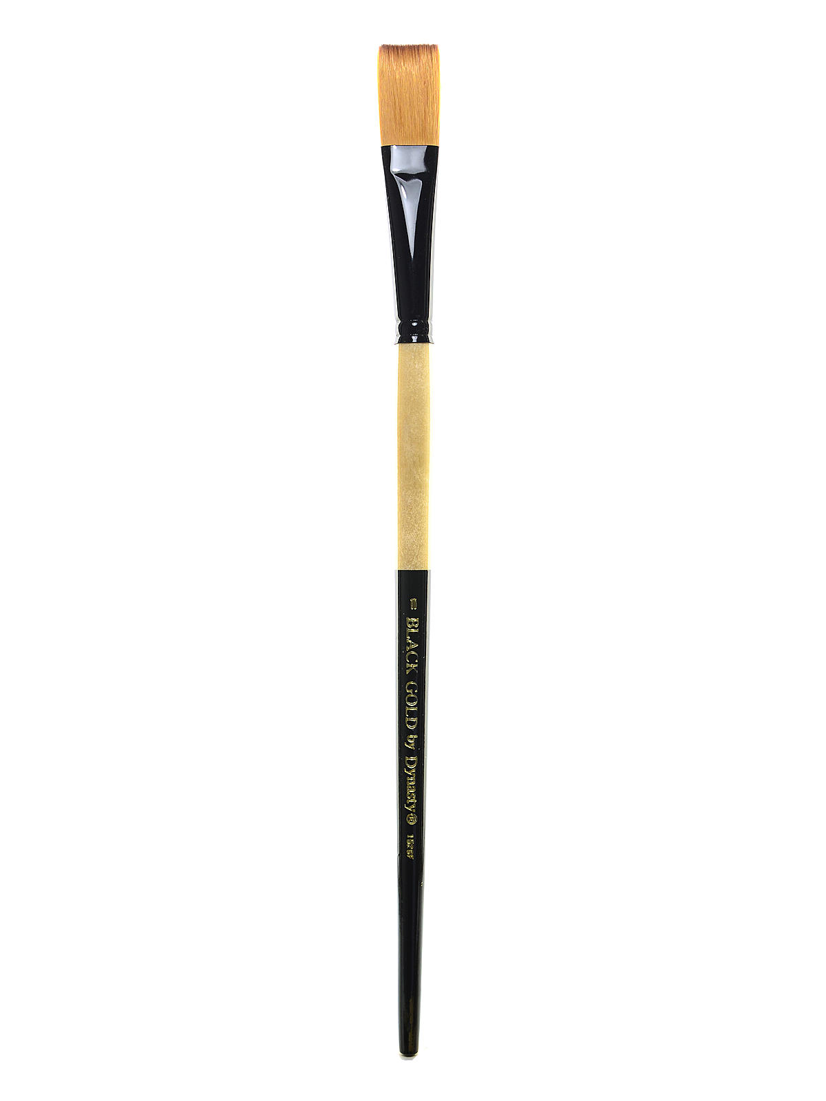 Black Gold Series Long Handled Synthetic Brushes 10 flat 1526F