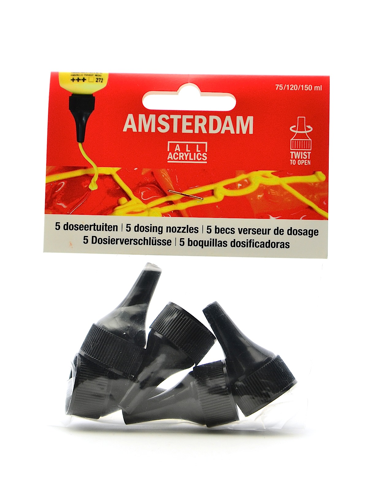 Acrylic Dosing Nozzles pack of 5