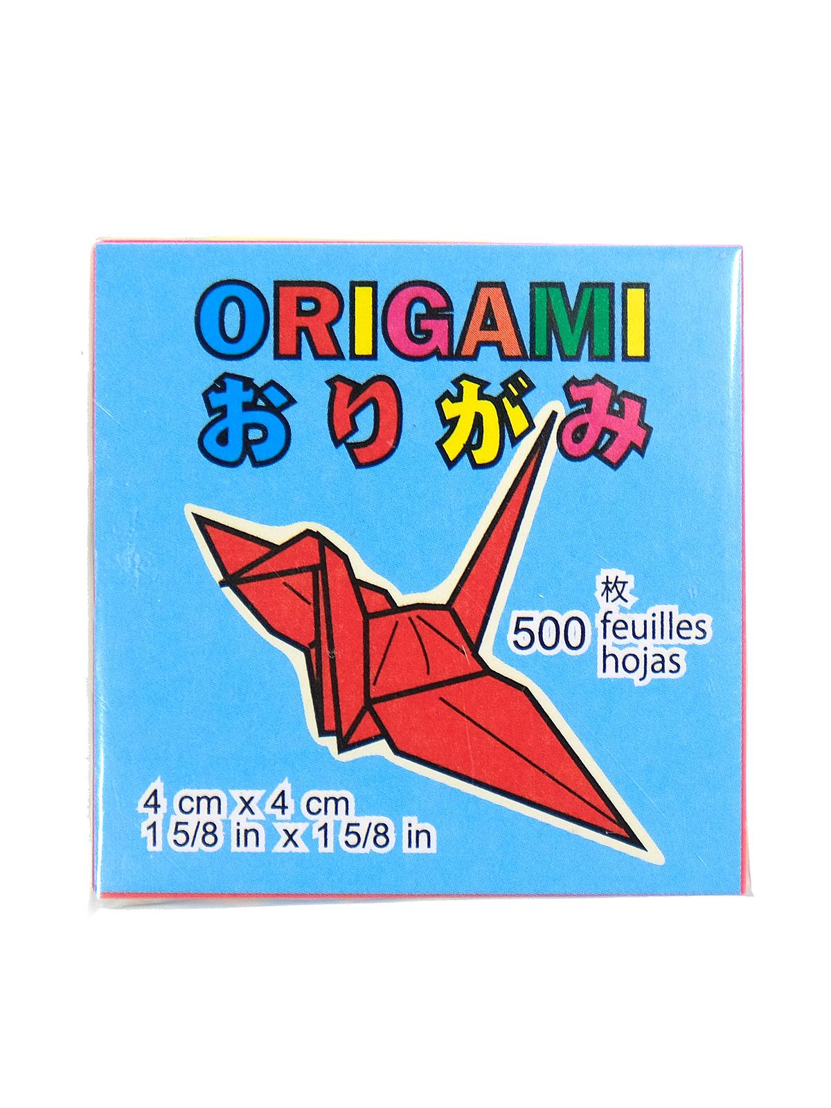 Origami Paper 1.25 In. X 1.25 In. Mini Assorted Colors 500 Sheets