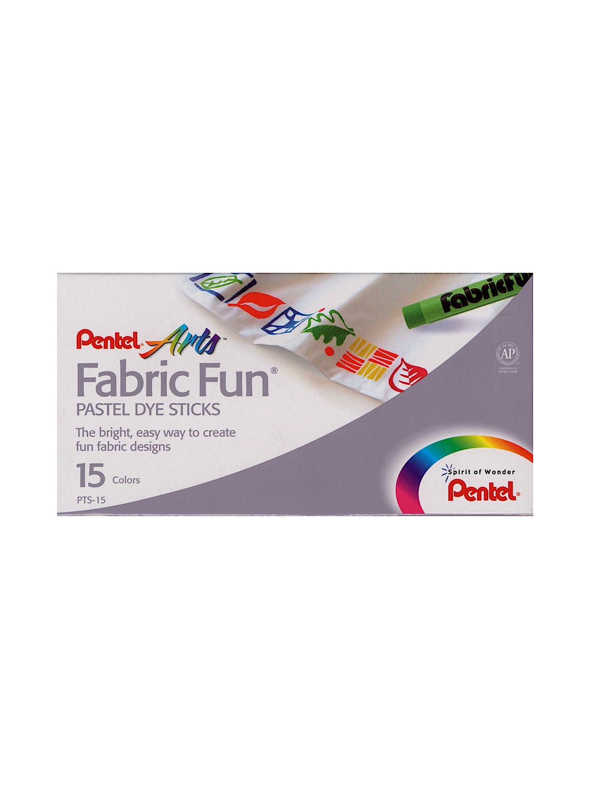 Pastel Fabric Fun Crayons set of 15