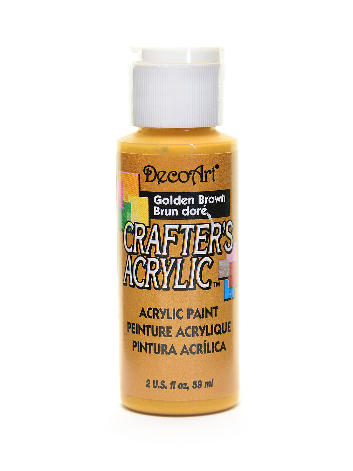 Crafters Acrylic 2 oz golden brown