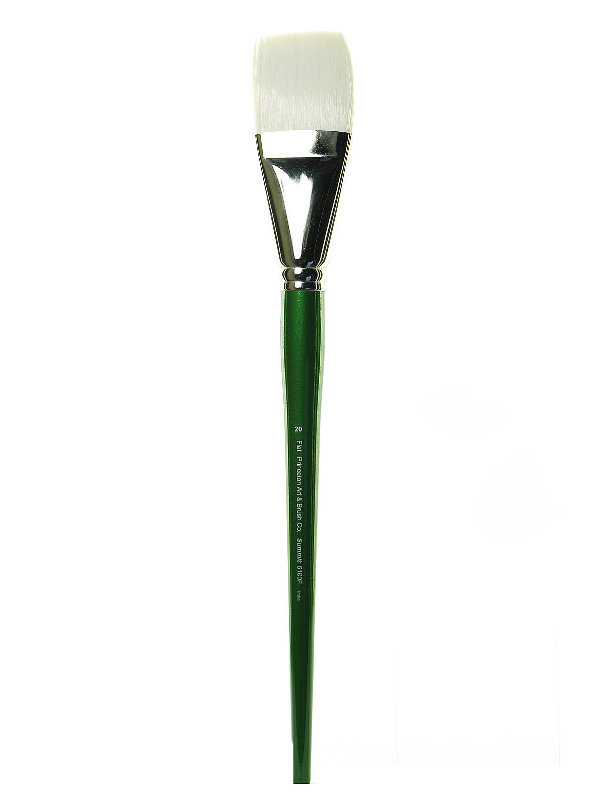 6100 Summit White Synthetic Long Handle Brushes 20 Flat