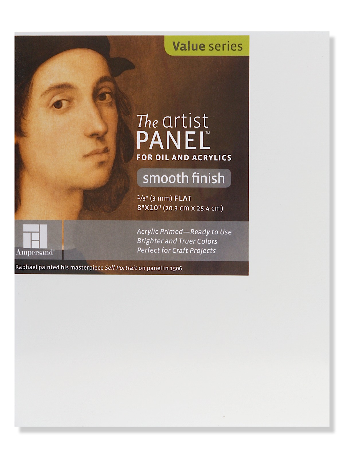 The Artist Panel Primed Smooth Flat Profile 8 in. x 10 in. 1 8 in.