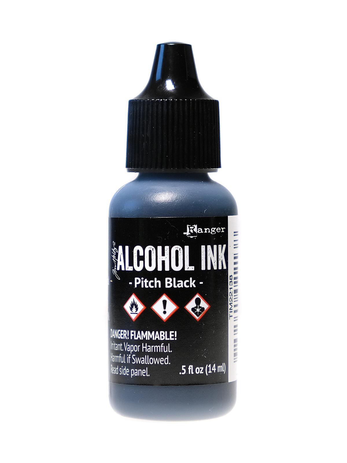 Tim Holtz Alcohol Inks pitch black 0.5 oz. bottle