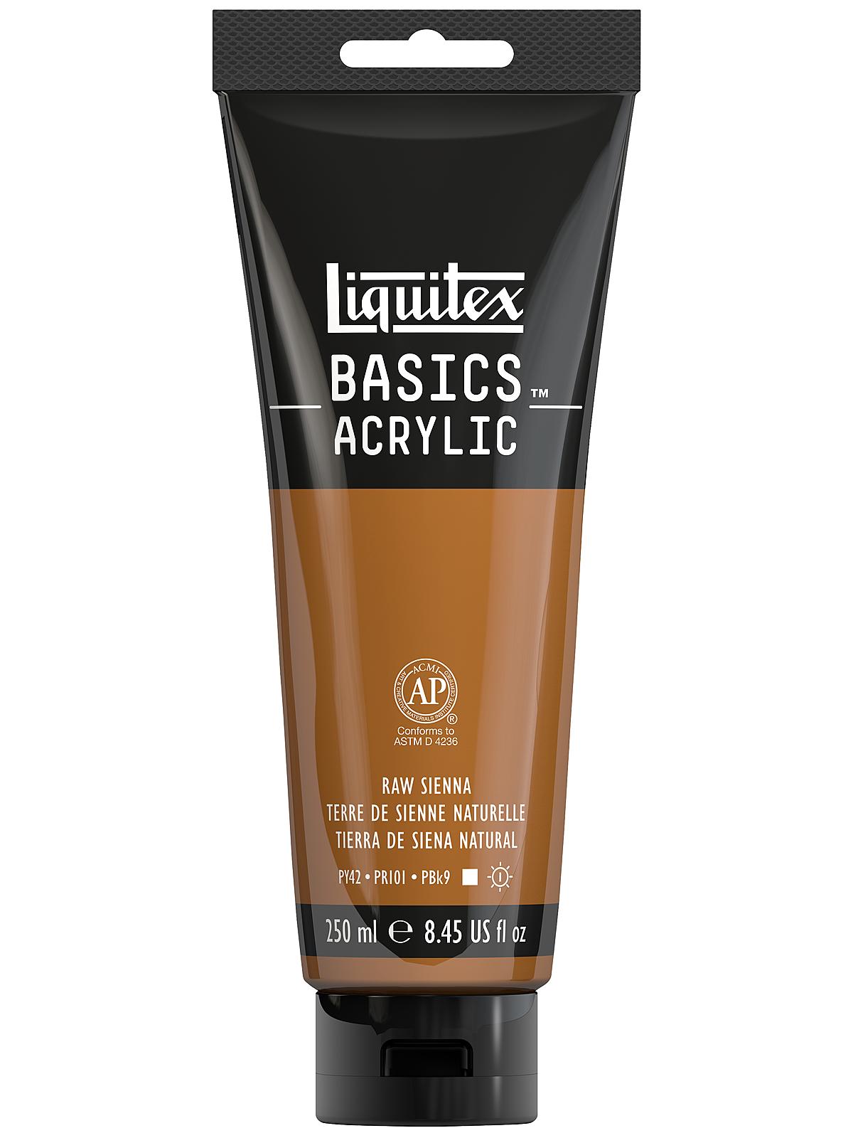 Basics Acrylics Colors raw sienna 8.5 oz. tube